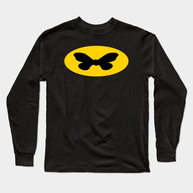 Moth Man Long Sleeve T-Shirt by Wickedcartoons